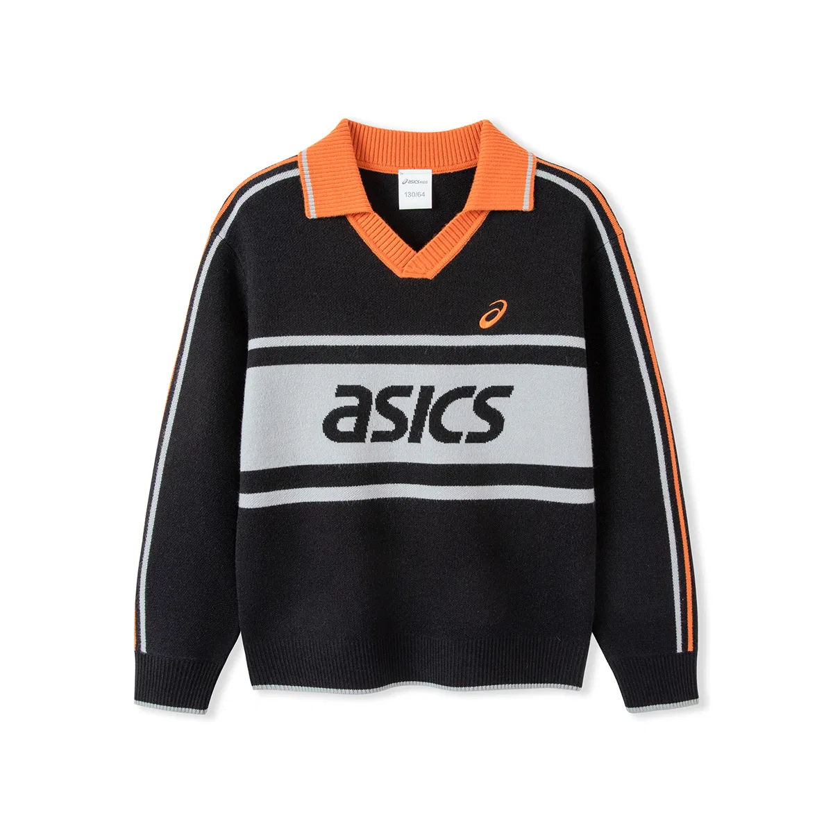 Детский свитер с V-образным вырезом Moderate, ASICS, Black