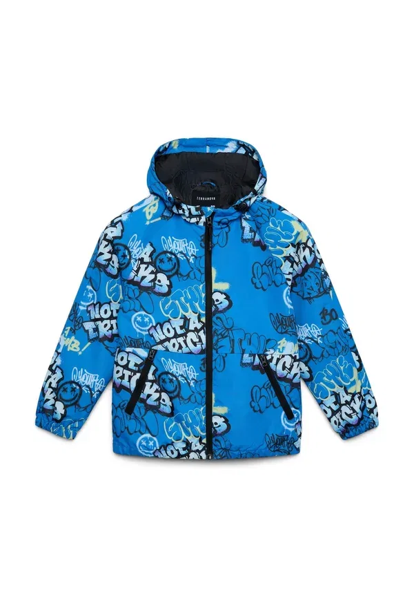 Куртка с капюшоном и принтом Winter Jacket Terranova, Bluette, синий