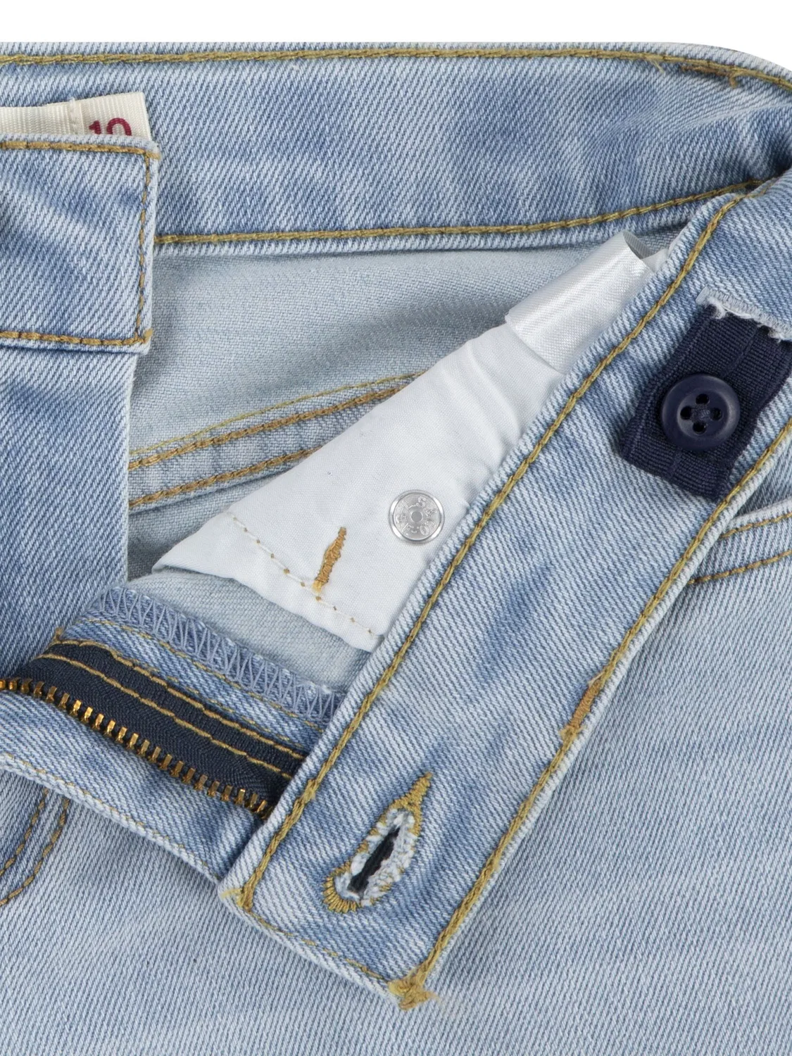 Шорты girlfriend, джинсовые Levi's, светло-голубой — фото 4