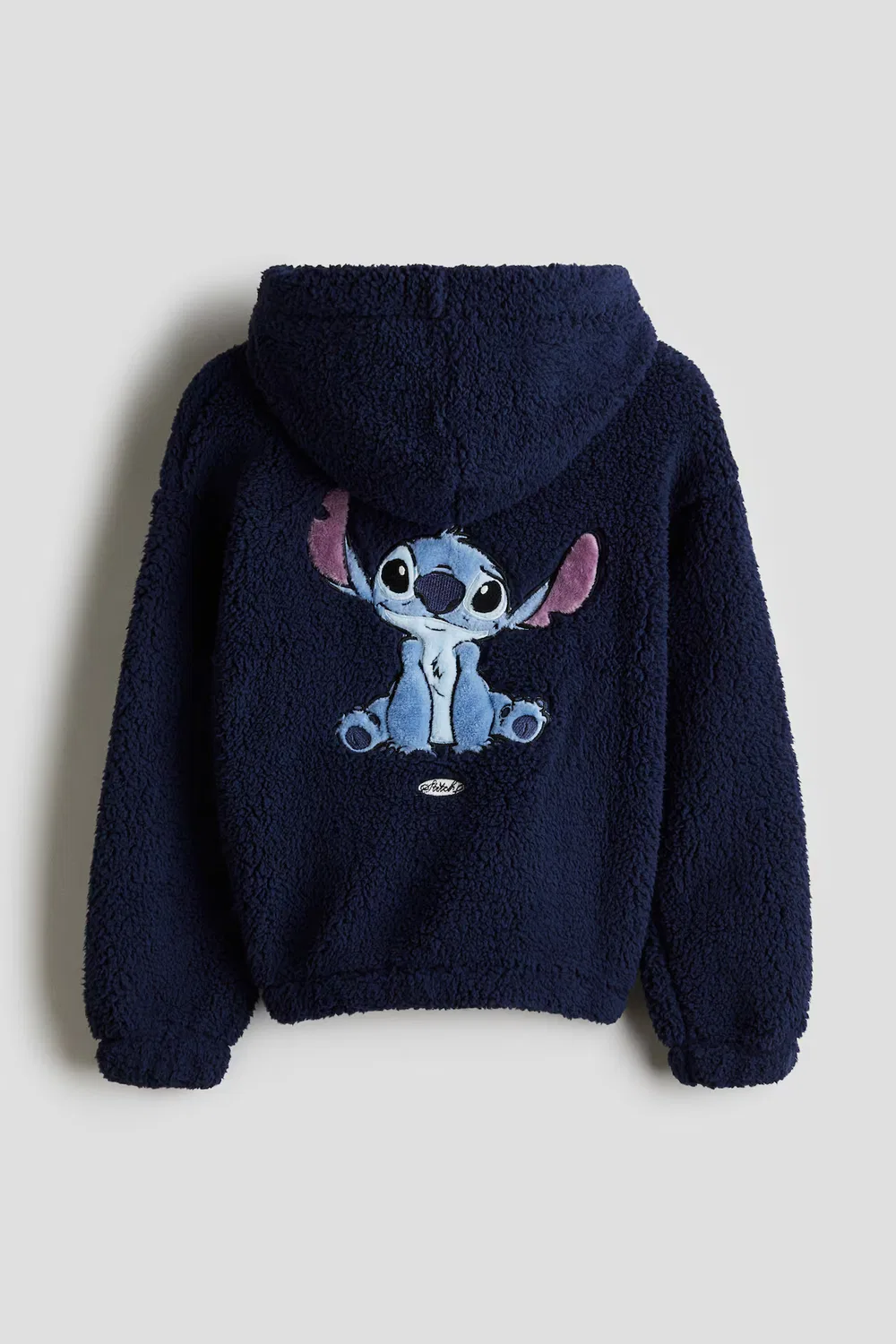 Куртка-Худи из плюшевого флиса H&M, Blau/Stitch — фото 4