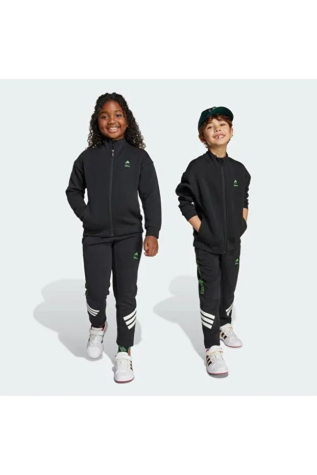 Детские спортивные штаны для девочек с принтом Mickey Mouse Adidas, Black