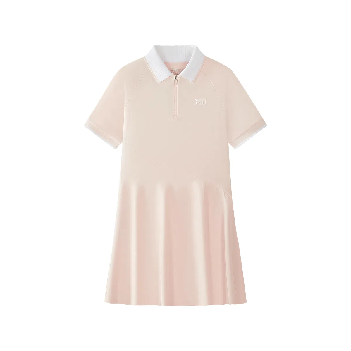 Платье с отложным воротником, миди, FILA KIDS, Light Orange Pink