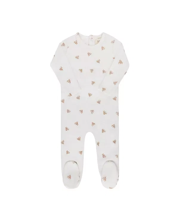 Детский комбинезон с длинным рукавом Leaf Pattern Collection Ely'S & Co., Ivory Boy