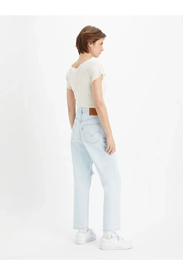Женские джинсы из денима с высокой талией Levi'S, Blue — фото 3