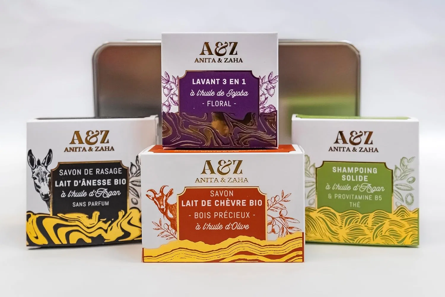 Набор для ухода Gift Set For Him ANITA & ZAHA, 400 г, металлическая коробка — фото 4