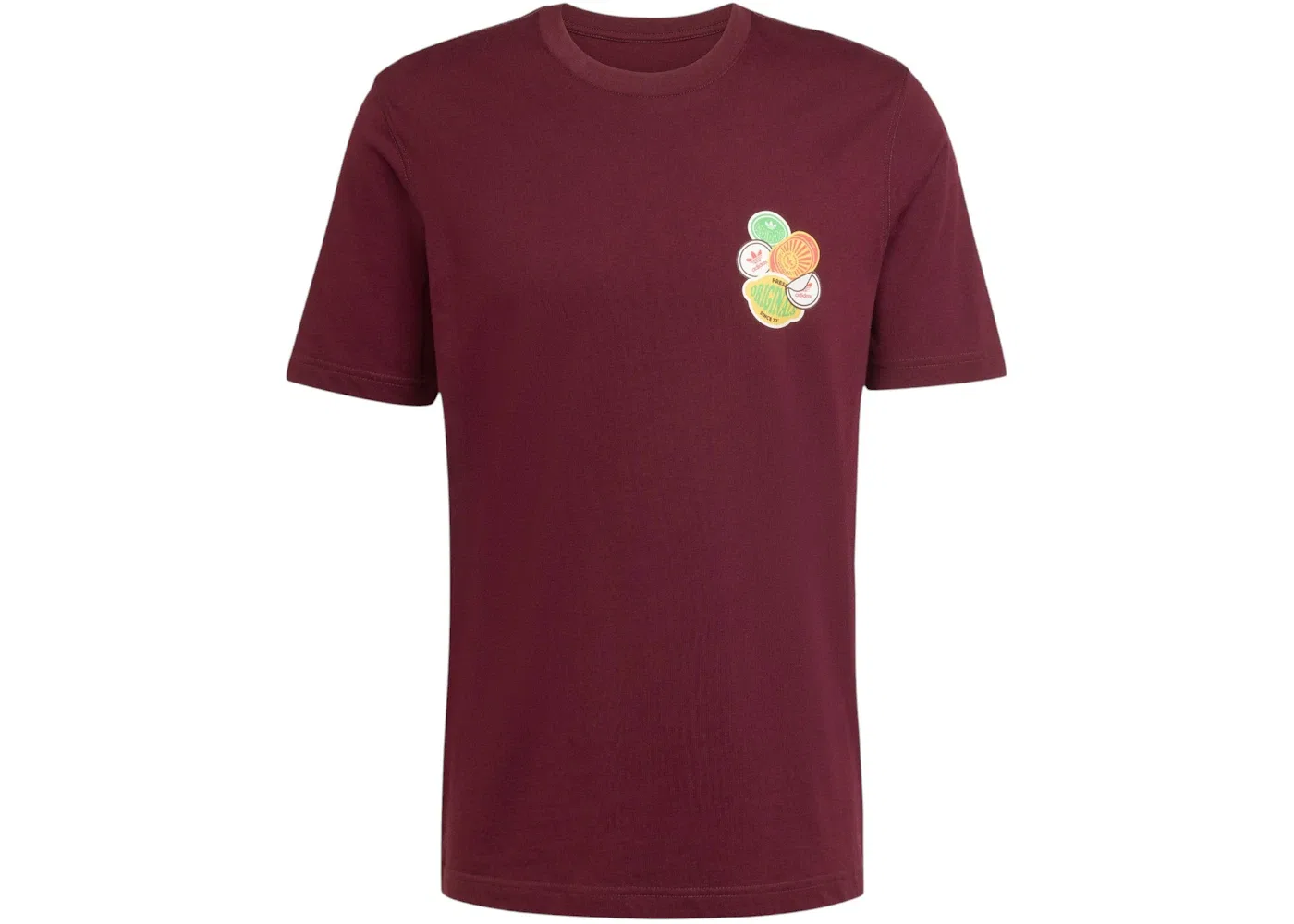 Мужская футболка свободного кроя Trefoil Series Loose Tee Adidas, Maroon
