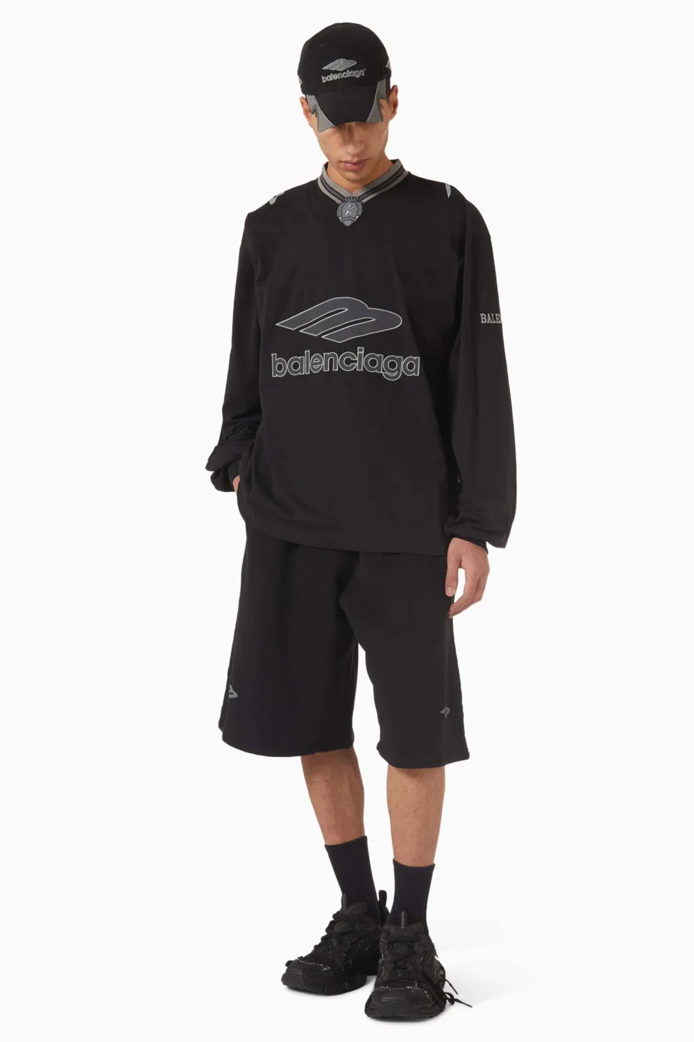 Шорты из флиса 3B Football Balenciaga — фото 2