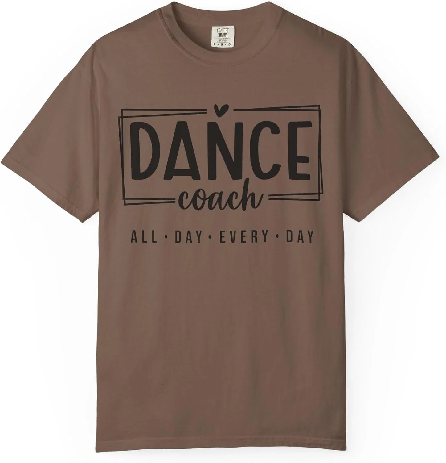 Футболка с принтом Dance Coach Comfort Colors 1717, Espresso
