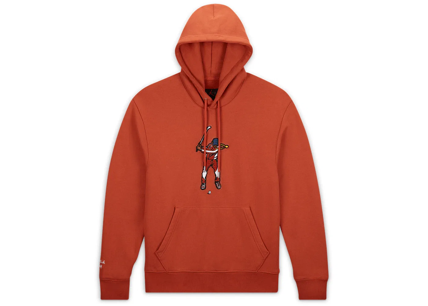 Мужская худи с флисом Jordan x Eastside Golf Fleece Hoodie, Red Clay