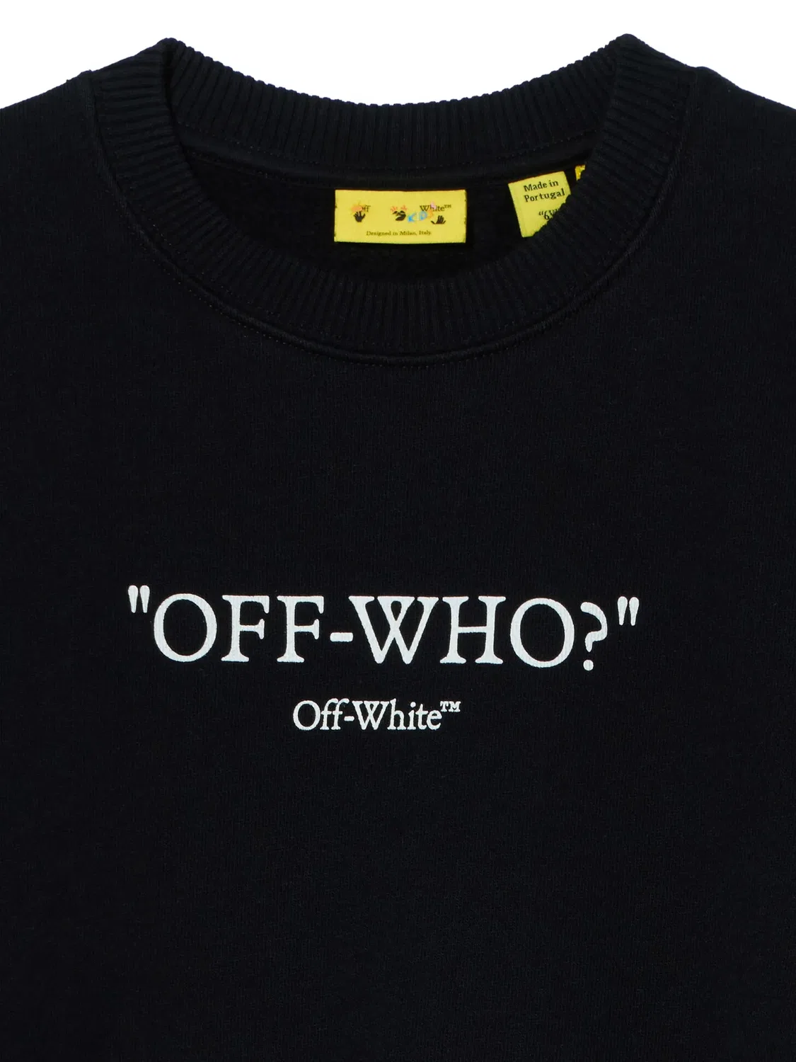 Хлопковый свитшот Multilogo черного цвета OFF-WHITE, черный — фото 2