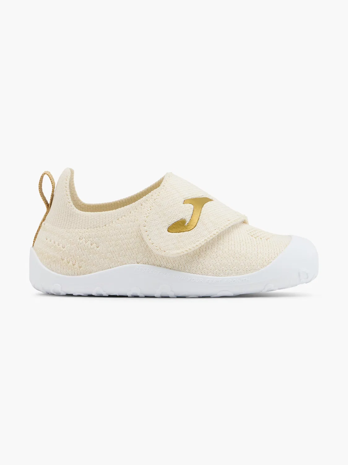 Детские кроссовки с липучками Joma, бежевый