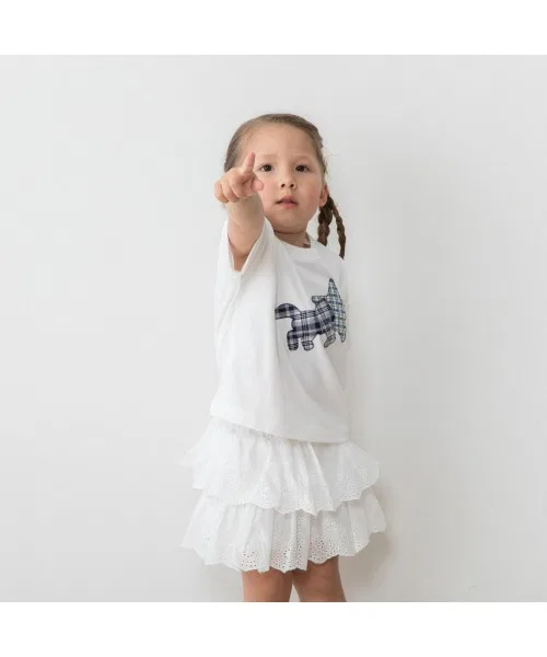 Toys"R"Us/Babies"R"Us Детская юбка-шорты с рюшами First Closet x mio, Белый — фото 4