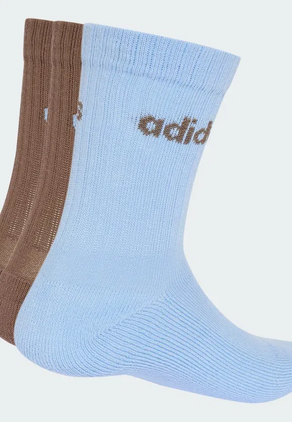 Носки средней длины, мягкие носки, унисекс, комплект из 3 пар - носки Adidas Performance, синий — фото 2