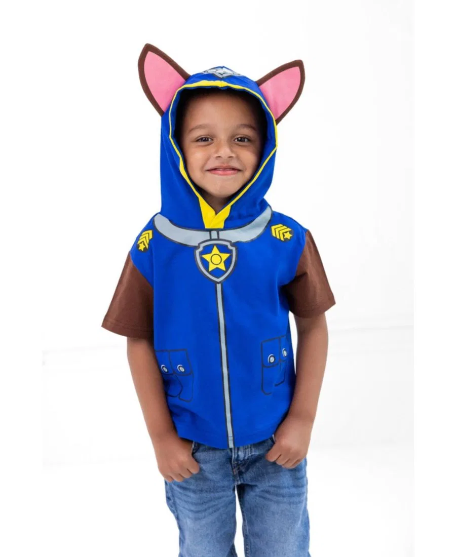 Худи-футболка косплей с капюшоном Chase Paw Patrol, Royal Blue — фото 3