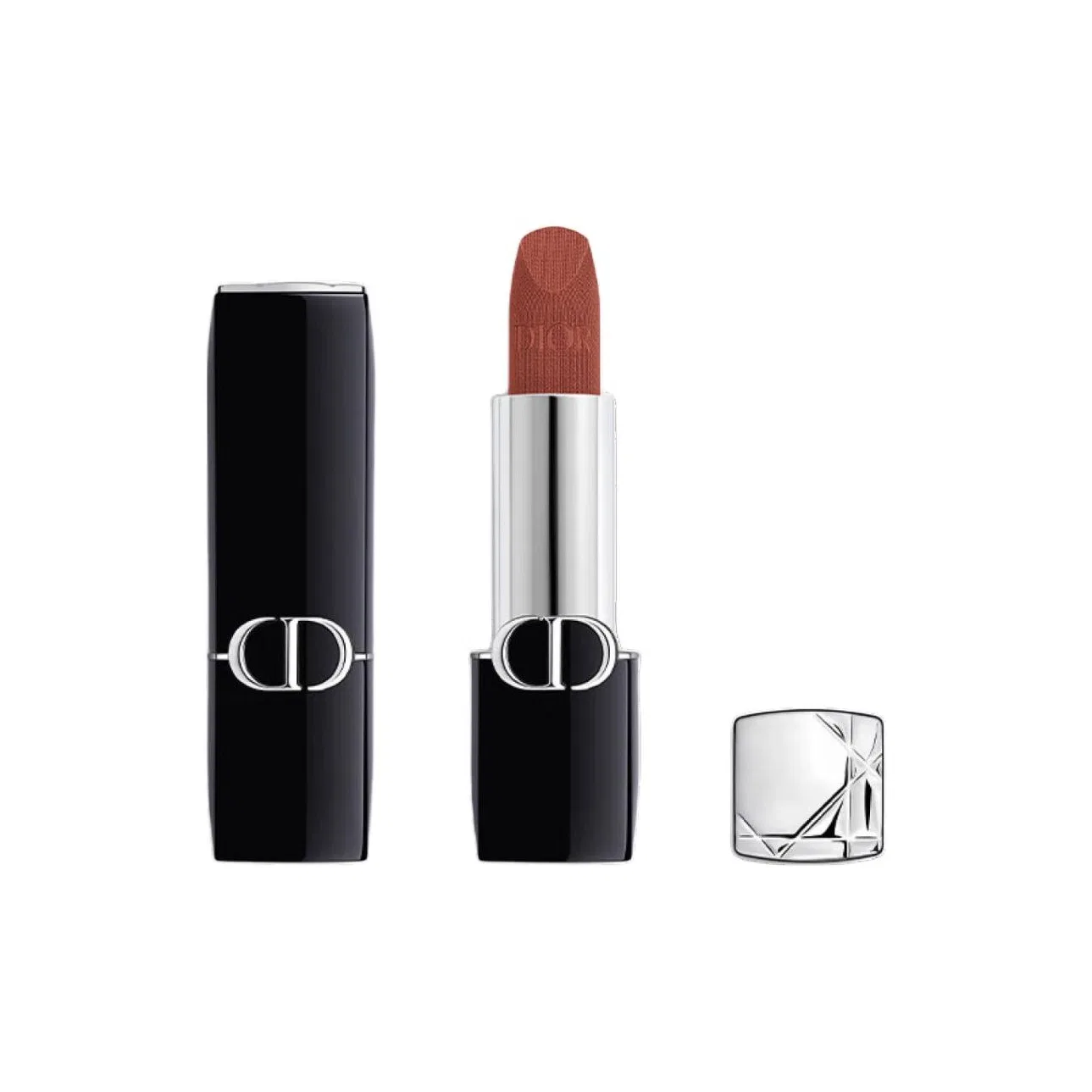 Женская матовая помада с эффектом бархата, оттенок #707 Heartbeat, Tea Brown Nude, DIOR