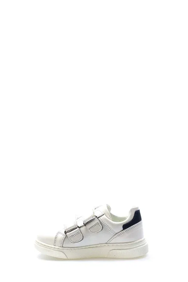 Детские повседневные туфли на липучке из натуральной кожи Mirgeshoes, White — фото 4