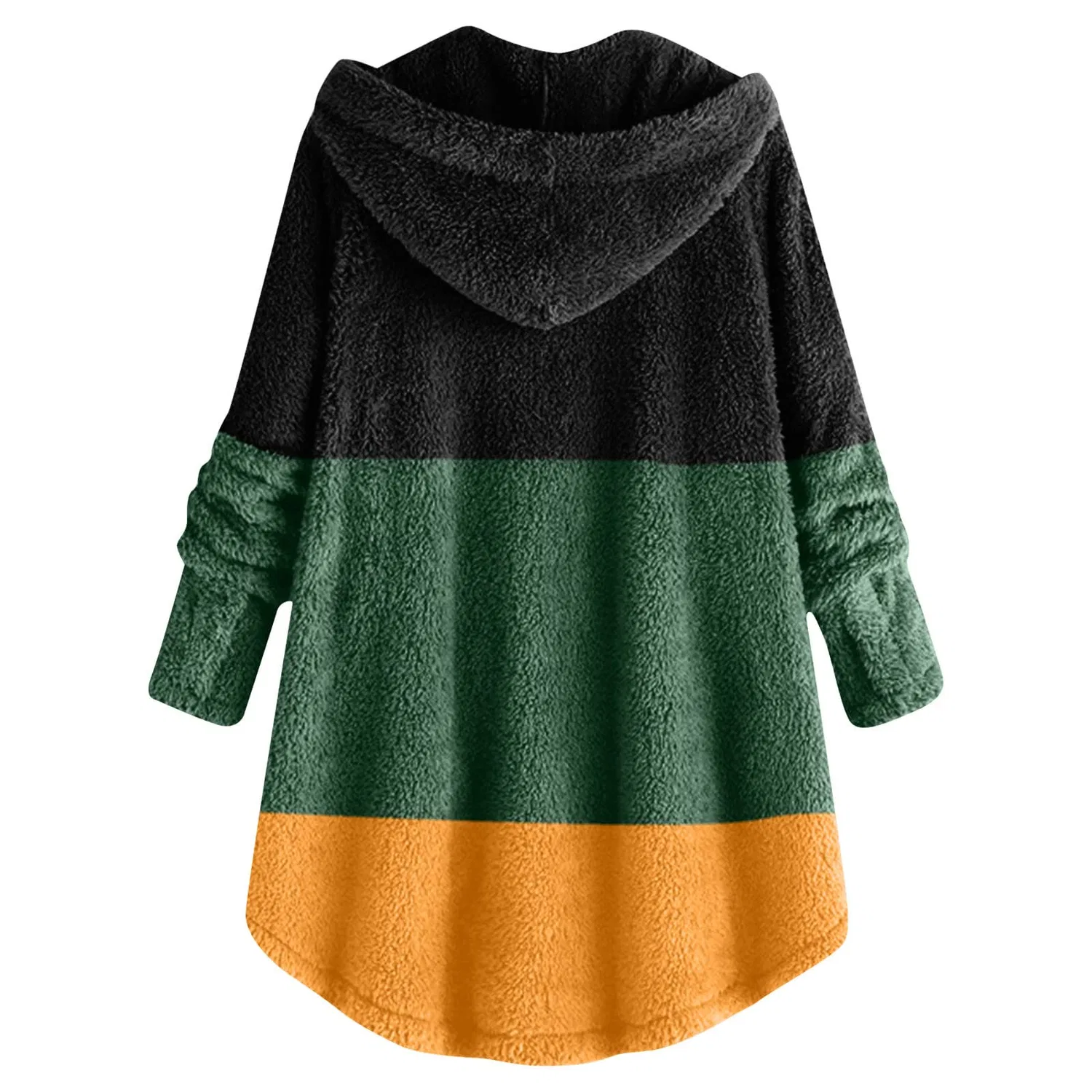Женская куртка из флиса с капюшоном, модель Teddy Fleece Jacket, Black — фото 3