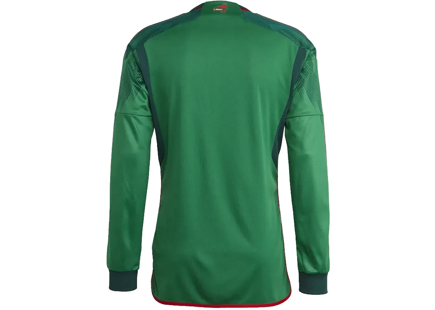 Мужская футболка с длинным рукавом Mexico 22 Home Jersey Adidas, Vivid Green/Collegiate Green — фото 2