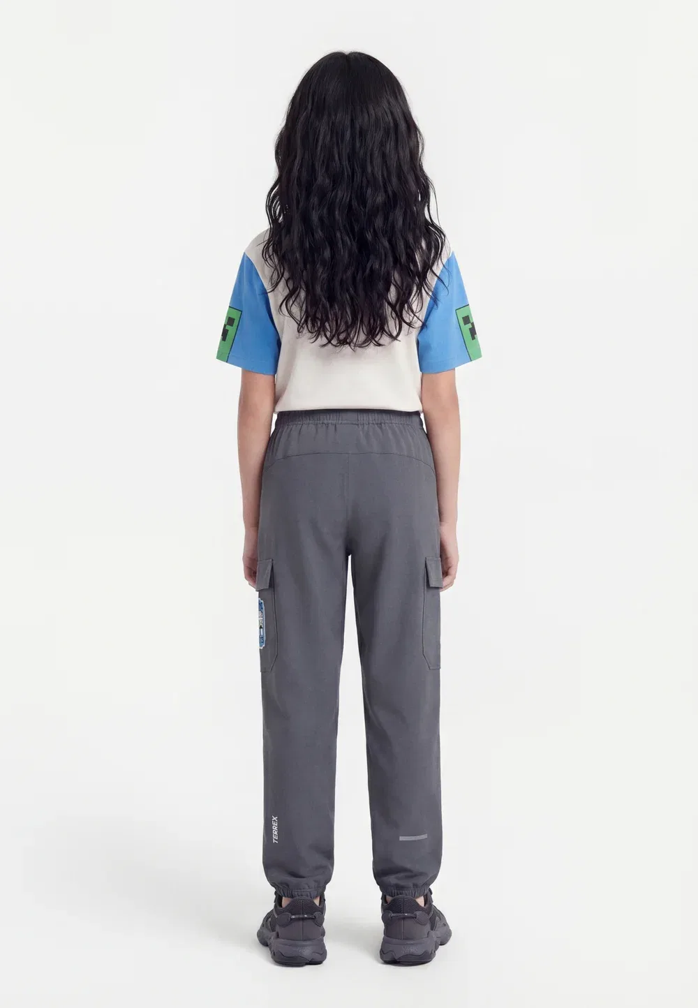 Унисекс брюки Minecraft - брюки для активного отдыха Adidas Terrex, Grey — фото 2