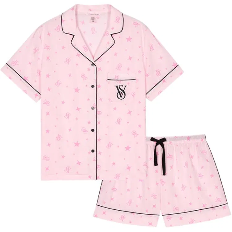 Женский комплект пижамы с принтом Victoria's Secret, Pink