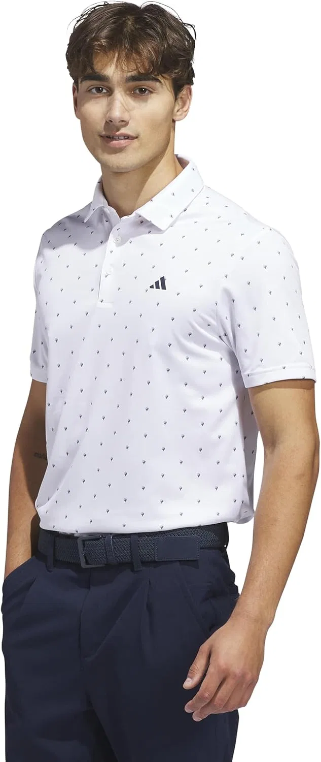 Мужское поло adidas, Regular Fit, белый