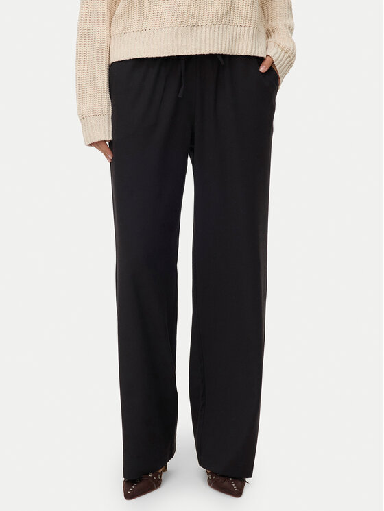 

Брюки из ткани wide leg Milly 10331924 Vero Moda, чёрный