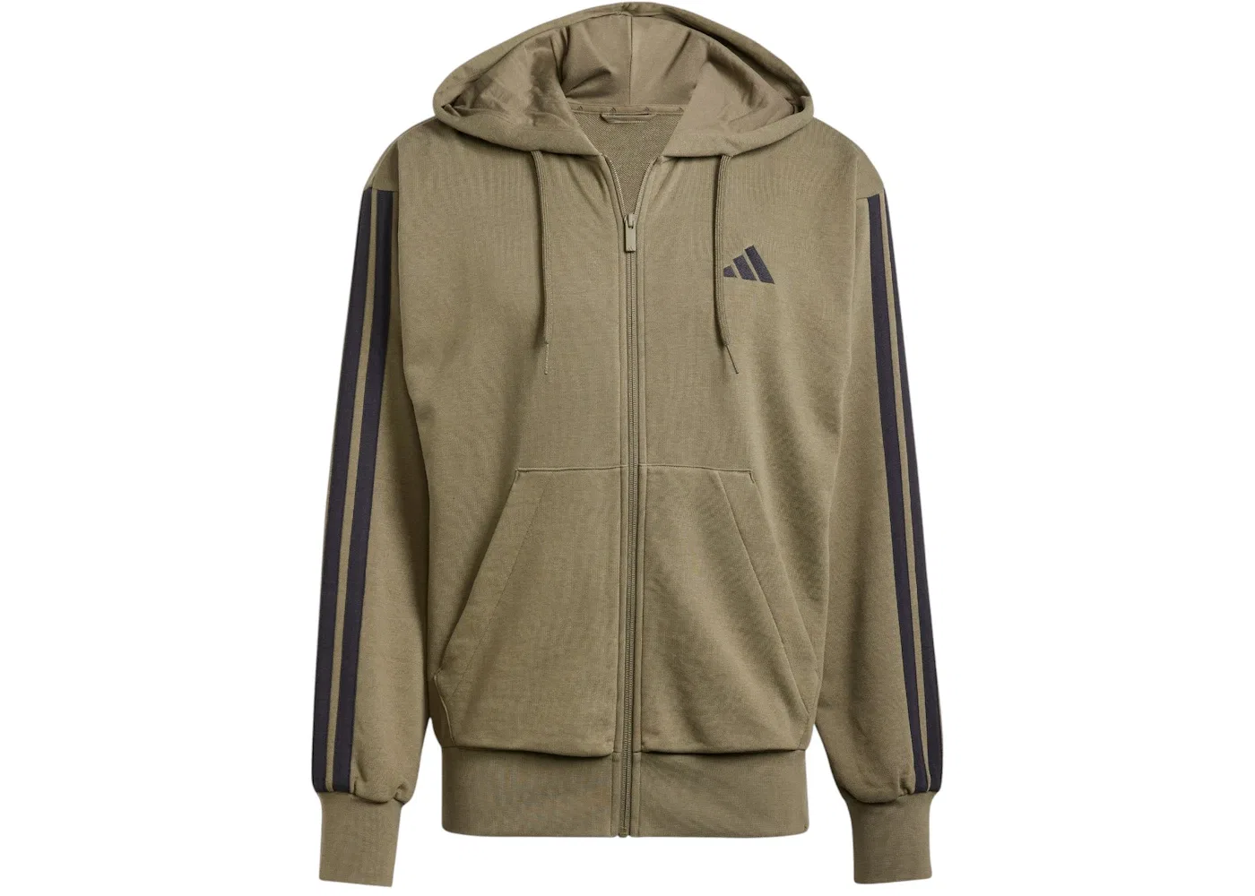 Мужская худи с длинным рукавом Adidas, Olive Strata/Black