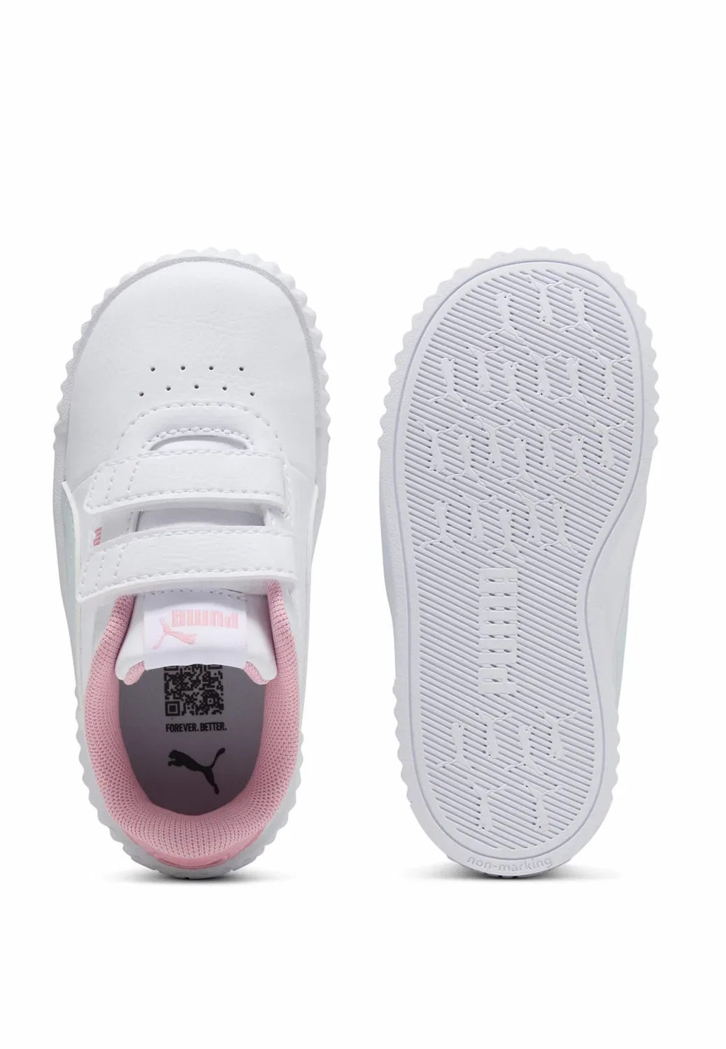 Кроссовки Carina 3.0 - детская обувь Puma, White-Sea Glass — фото 3