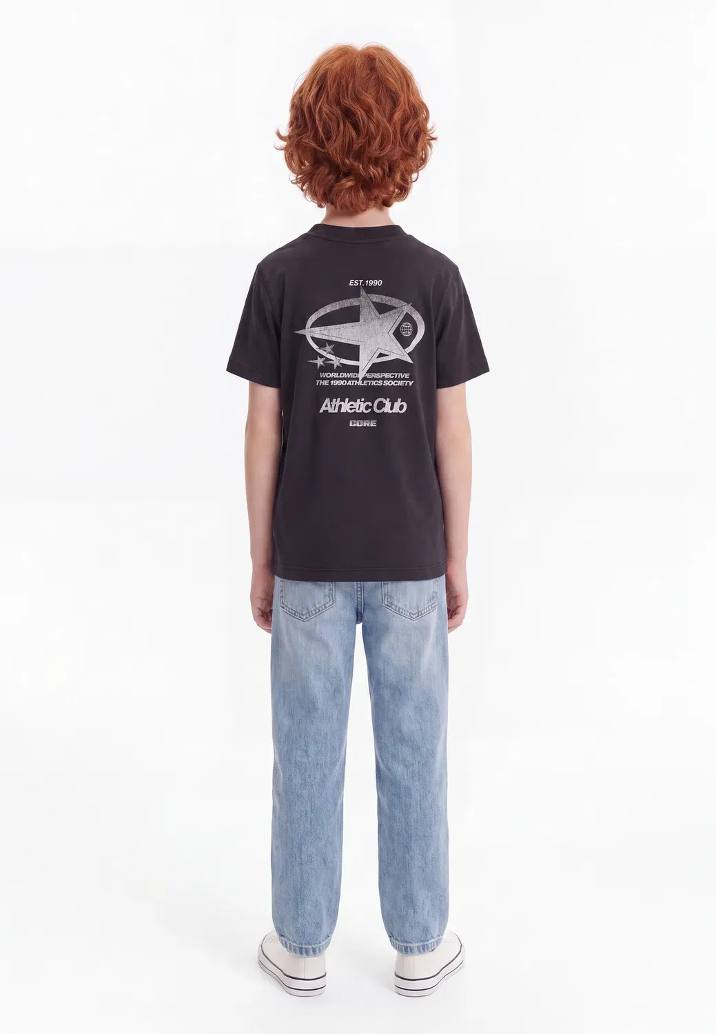 Футболка с графическим принтом Jcolegacy на спине Jack & Jones Junior, Black — фото 2