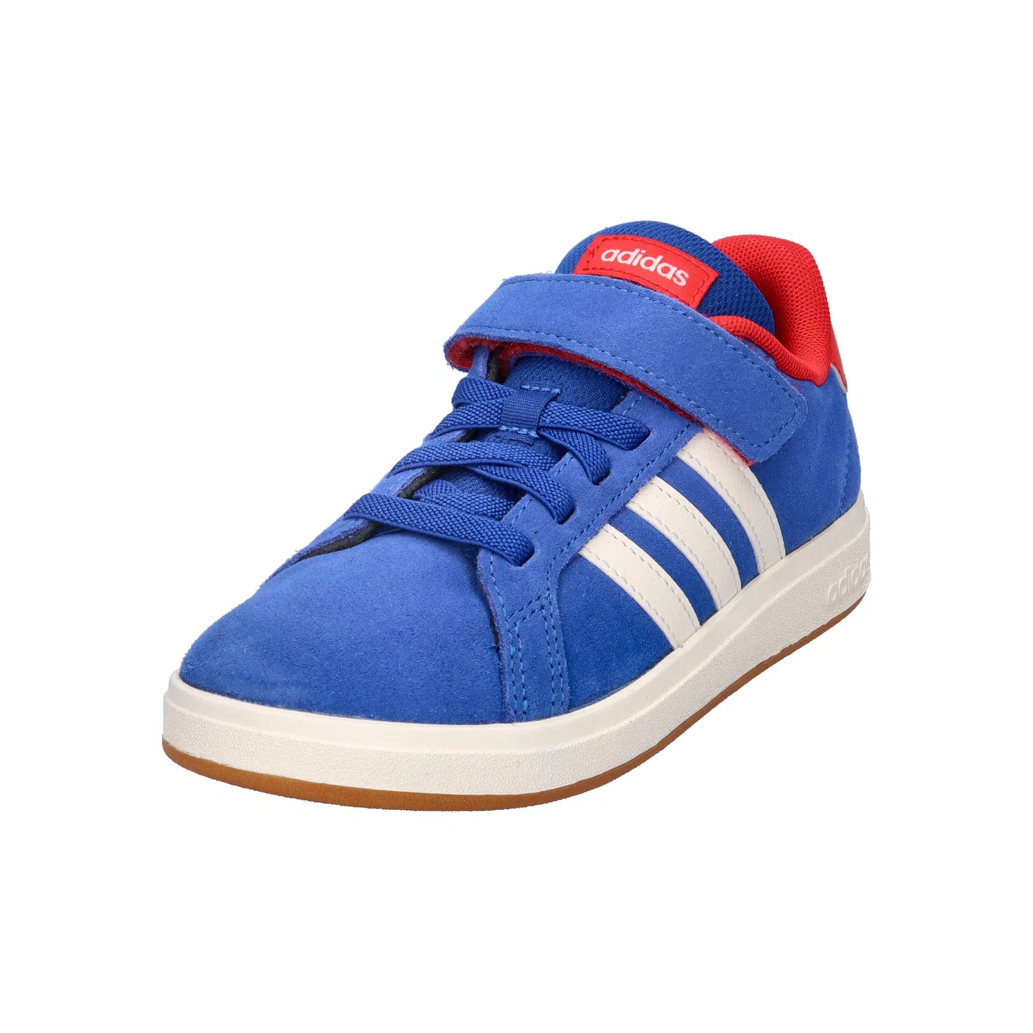 Детские кроссовки с замшевым верхом GRAND COURT 00s EL C Adidas, Konigsblau Weiss Rot — фото 4