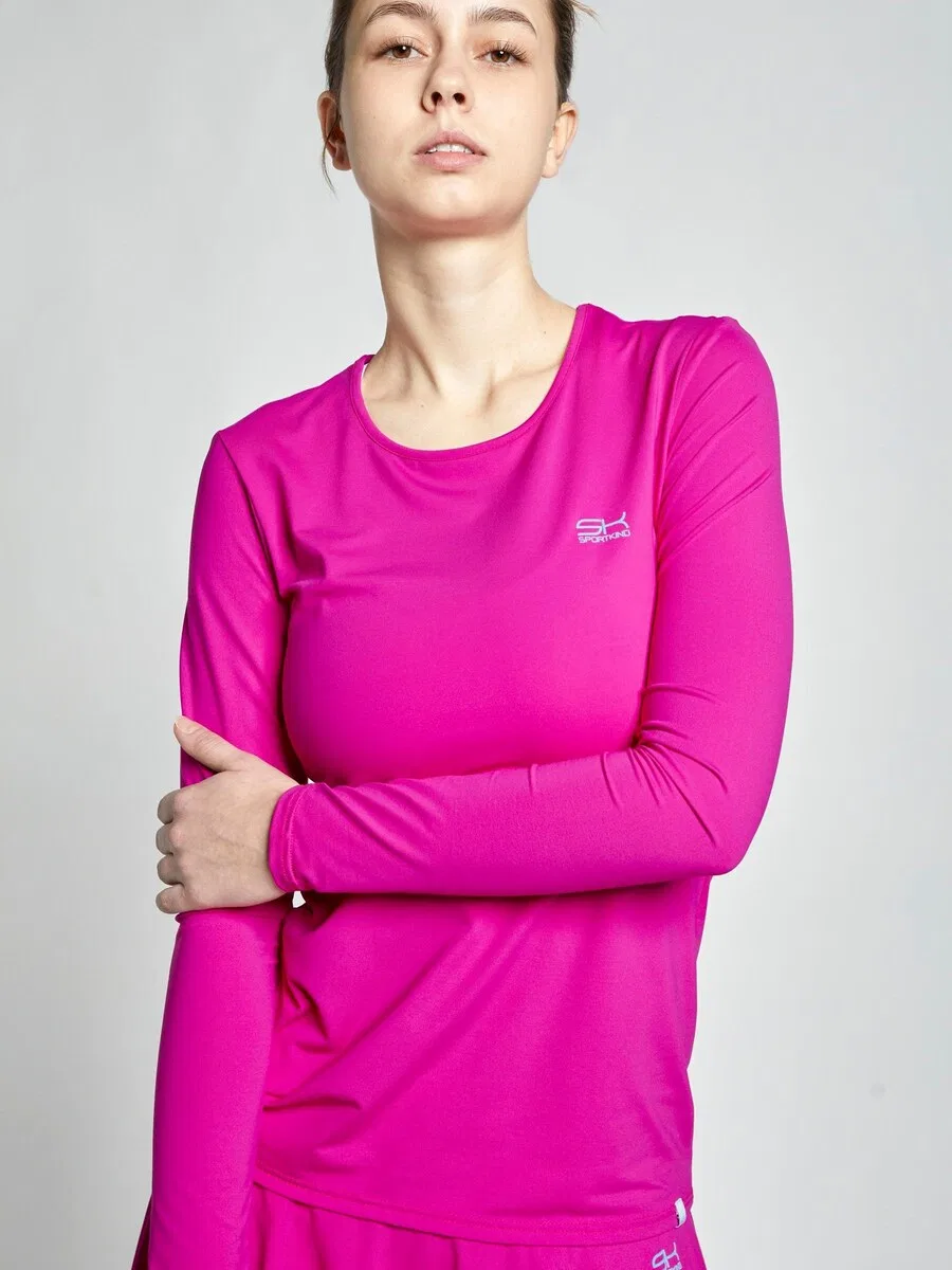 Футболка с длинным рукавом, цвет: ягодный Sportkind — фото 2