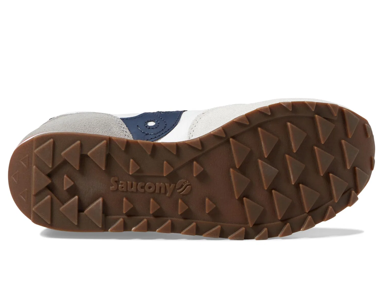 Детские кроссовки для мальчиков и девочек из замши и сетки Jazz Original Saucony, Grey Navy Red 08 — фото 3