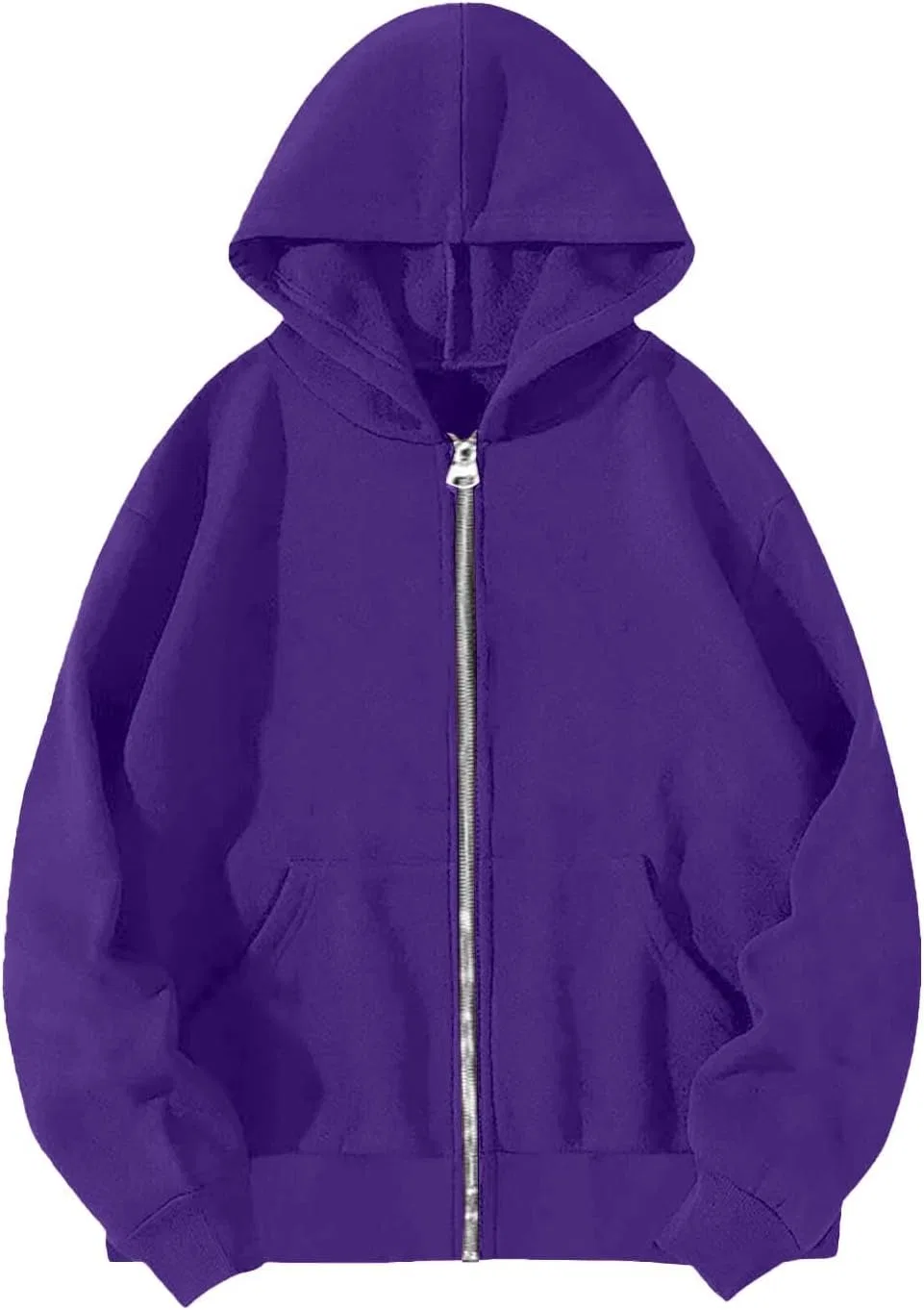 Женский свитшот с длинным рукавом, на молнии, 1c-purple — фото 3