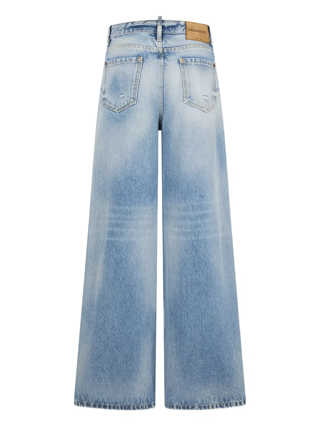 Джинсы с логотипом и пятью карманами DSQUARED2, синий — фото 2
