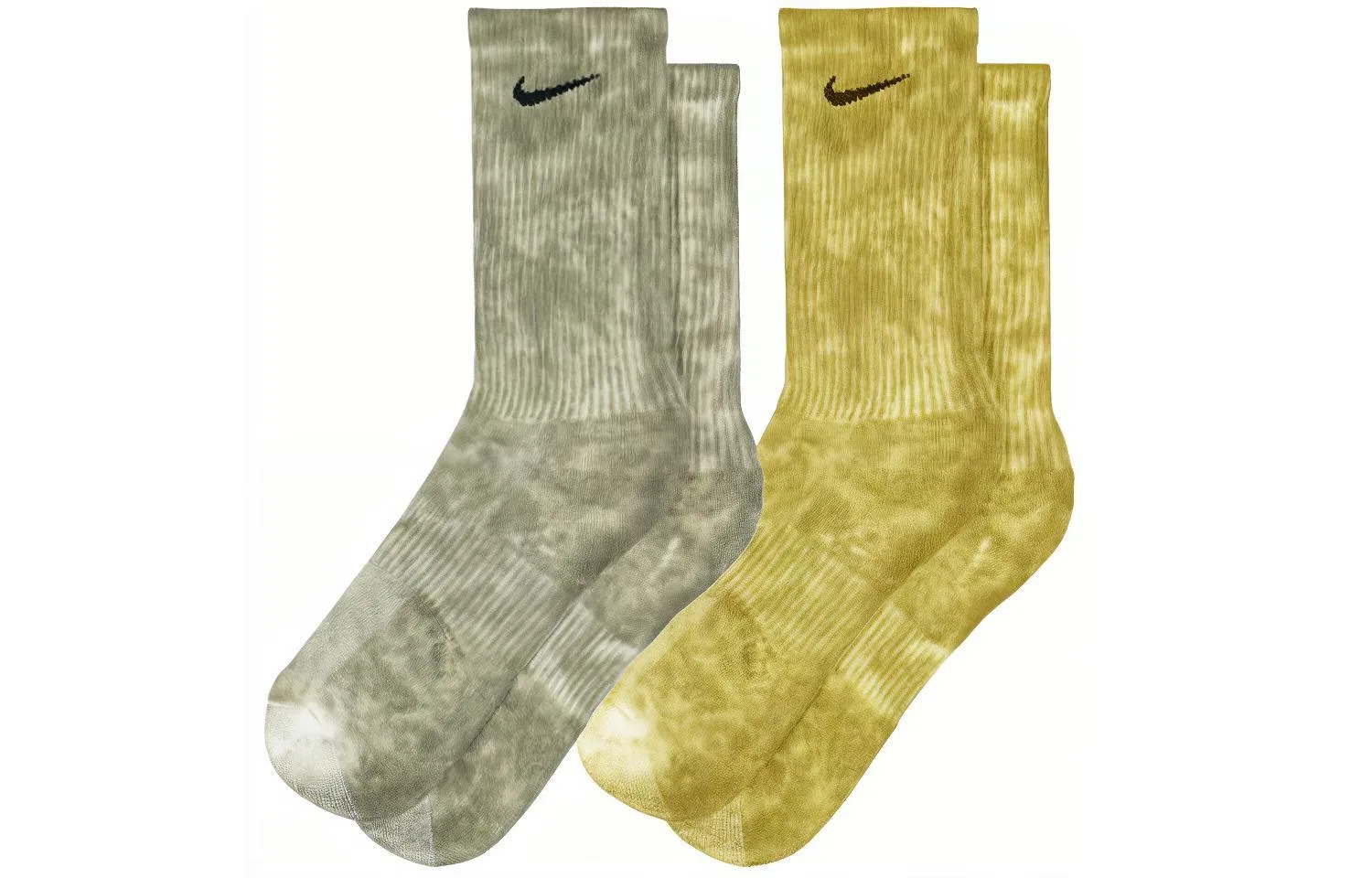 Детские гольфы до колена 2 пары Nike, Green/Yellow