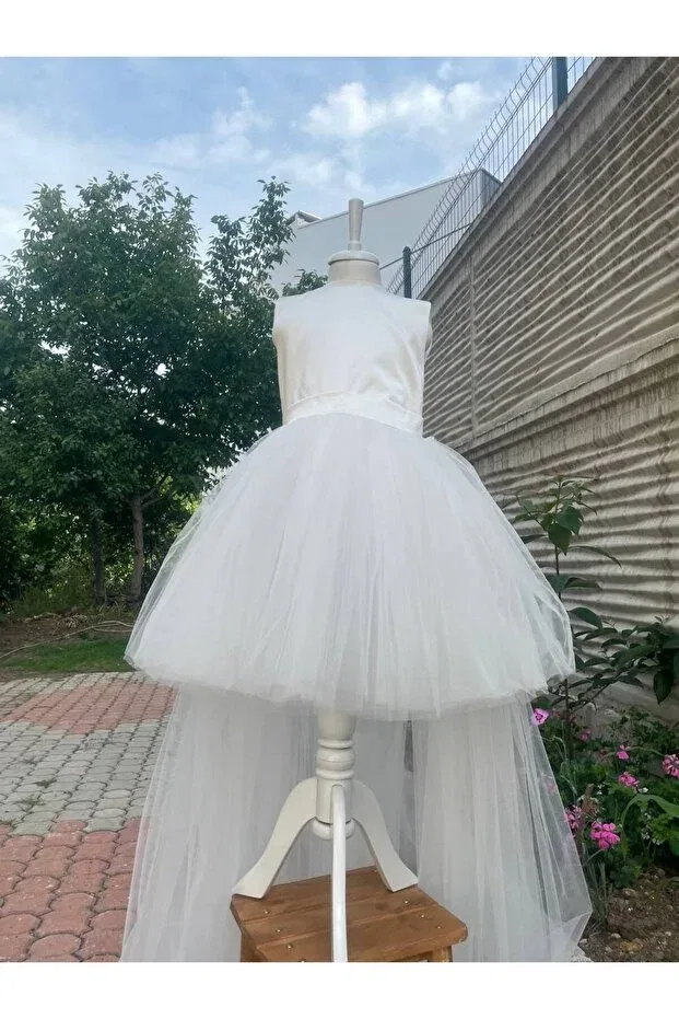 Детское платье для девочек с принтом Sayuker Shop, White
