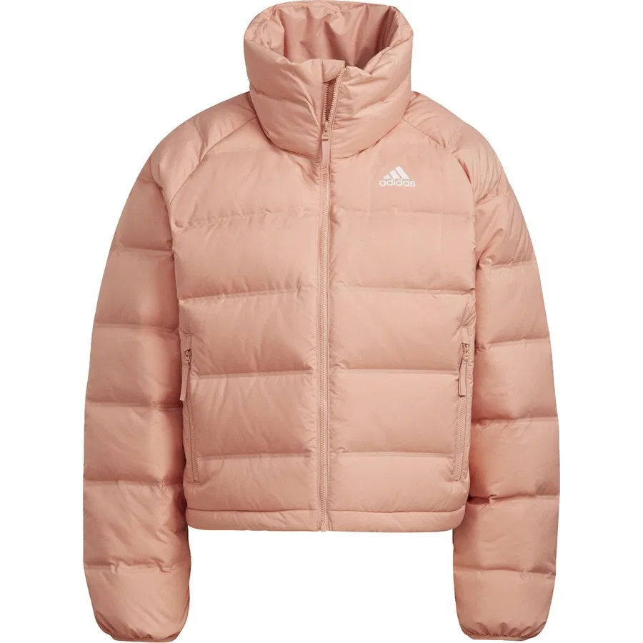 Куртка пуховая с капюшоном Helionic Relaxed Fit Down Jacket adidas, Розовый — фото 2