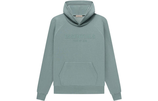 Толстовка ss23 waffle raglan hoodie 'sycamore' Fear Of God Essentials, зеленый — фото 2