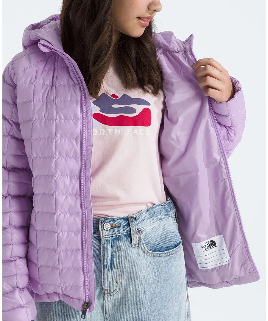 Детская куртка с капюшоном и молнией The North Face, Lite Lilac — фото 3