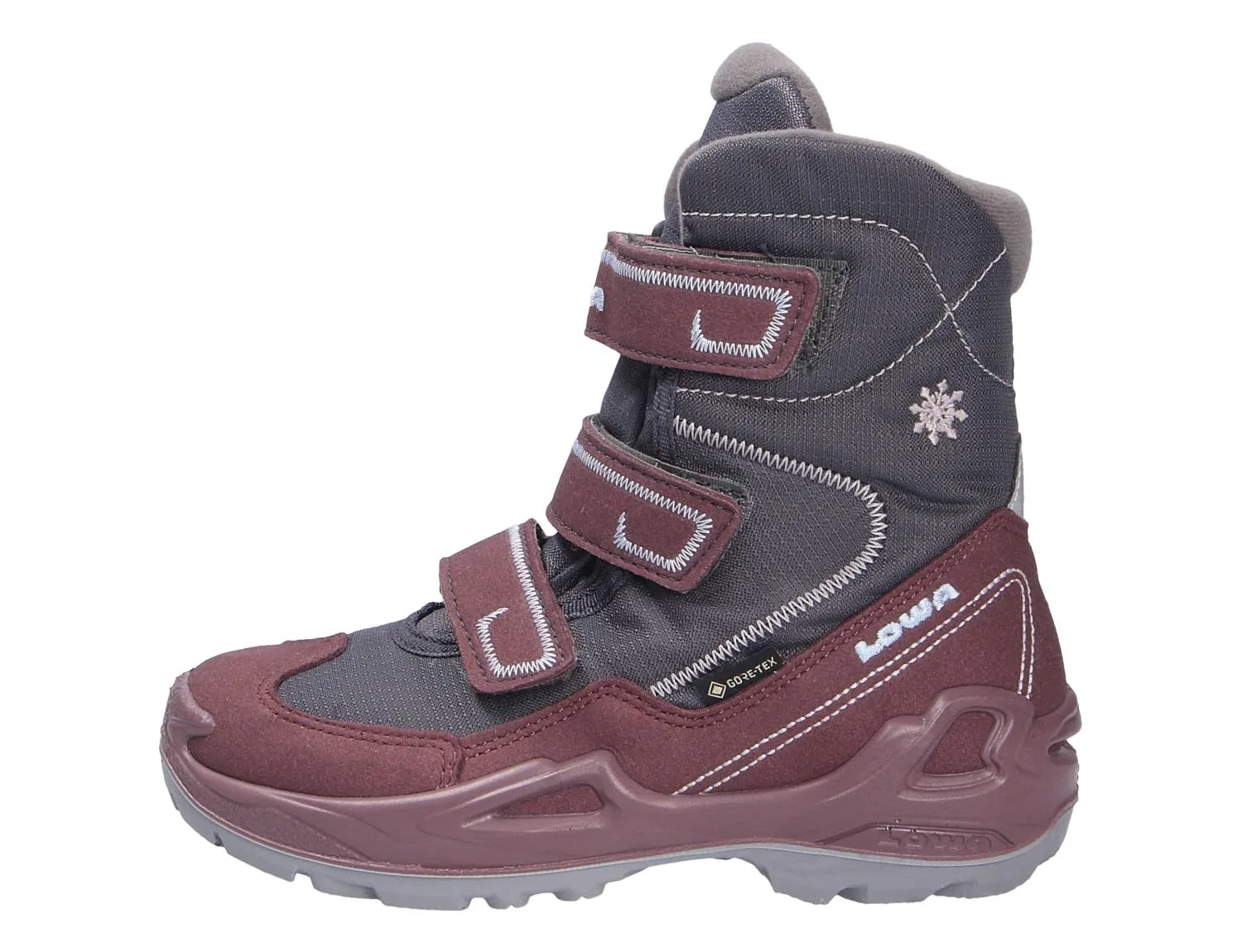 Детские ботинки для мальчиков водоотталкивающие Milo Gtx Hi LOWA, Anthracite Blue — фото 2