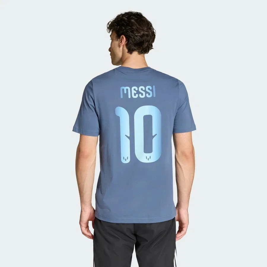 Футболка с именем и номером Messi Name & Number Graphic adidas, Синий — фото 2