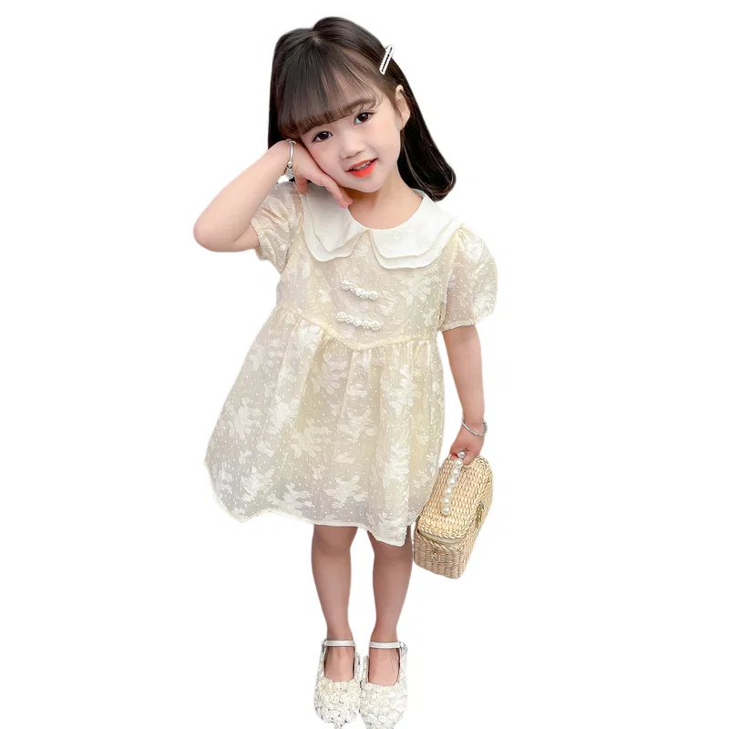 Детское платье для девочек хлопковое Lanza Dress, Beige