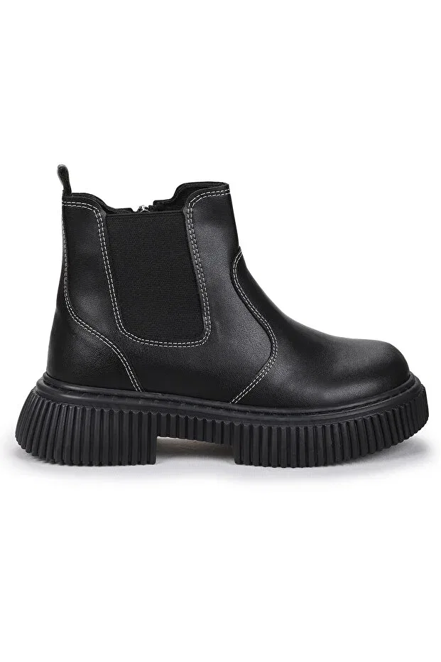 Детские ботинки для девочек с водоотталкивающей пропиткой Kiko Kids, Black — фото 3