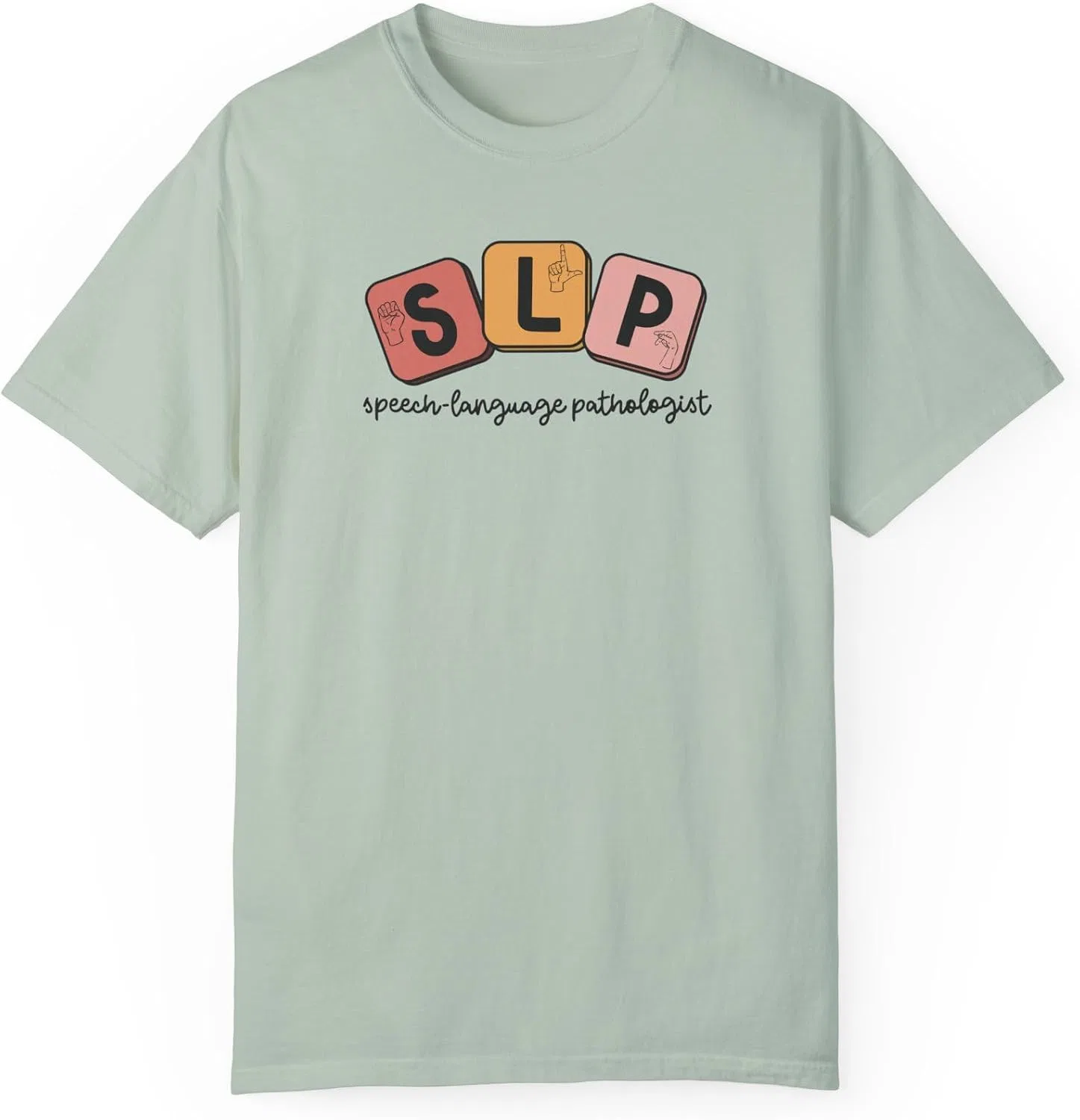 Футболка с принтом Speech Language Pathologist Comfort Colors, Bay