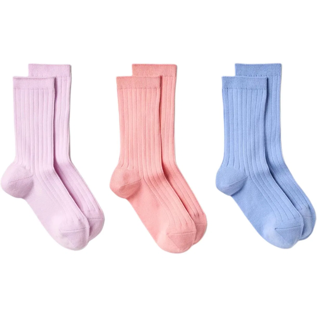 Детские носки с защитой от запаха, комплект из 3 пар, 3 Pack (Pink Purple+Watermelon Pink+Blue), UNIQLO