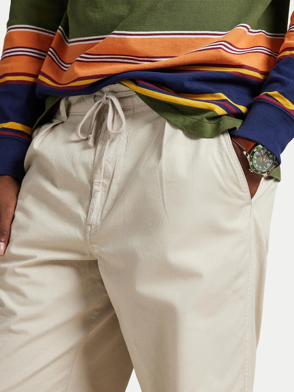 Мужские брюки стандартного кроя Polo Ralph Lauren, бежевый — фото 4