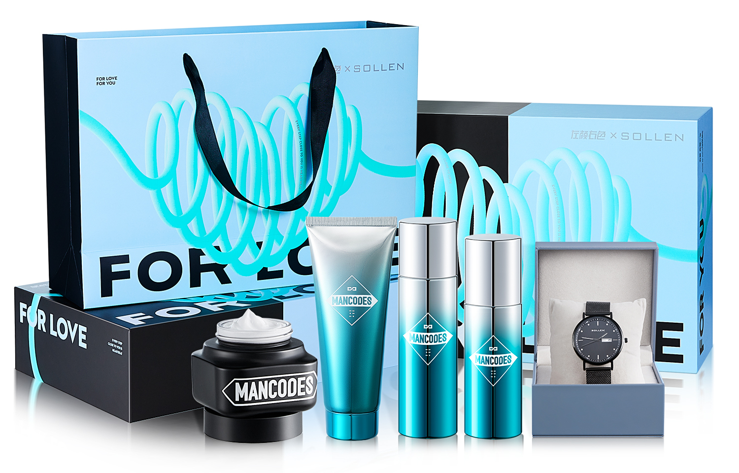 

Наборы для ухода за кожей для мужчин MANCOES