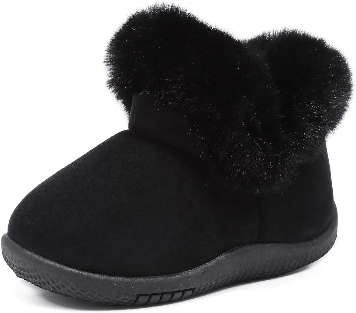 Детские зимние ботинки для мальчиков и девочек KEESKY, Black New