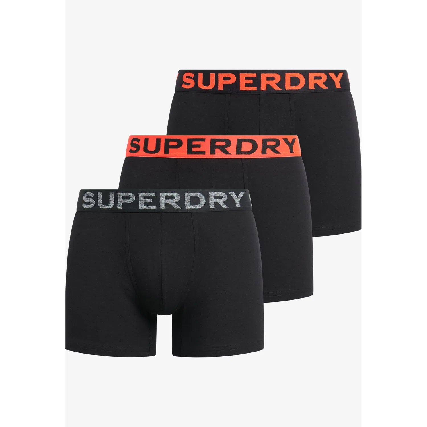 Мужские боксеры Superdry, Black/Orange — фото 4