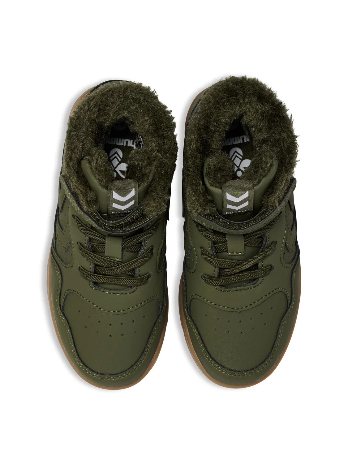 Детские зимние ботинки с флисовой подкладкой Camden Winter High Jr Hummel, Dunkelolivgrun — фото 3